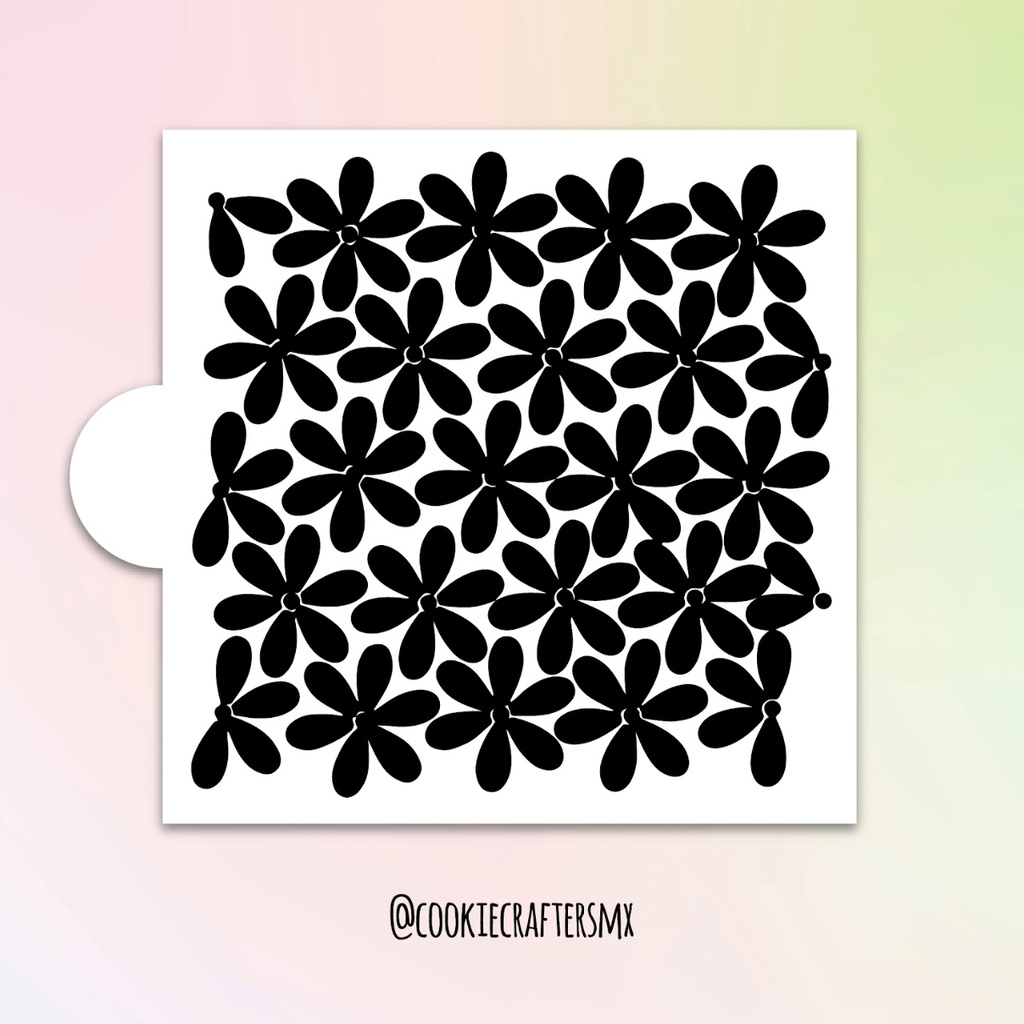 Stencil Flores 3