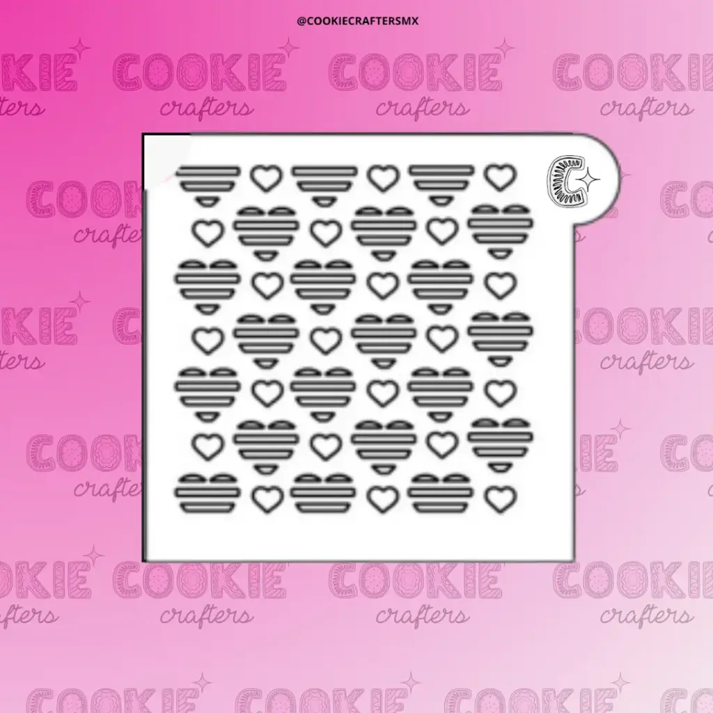 Stencil Corazones