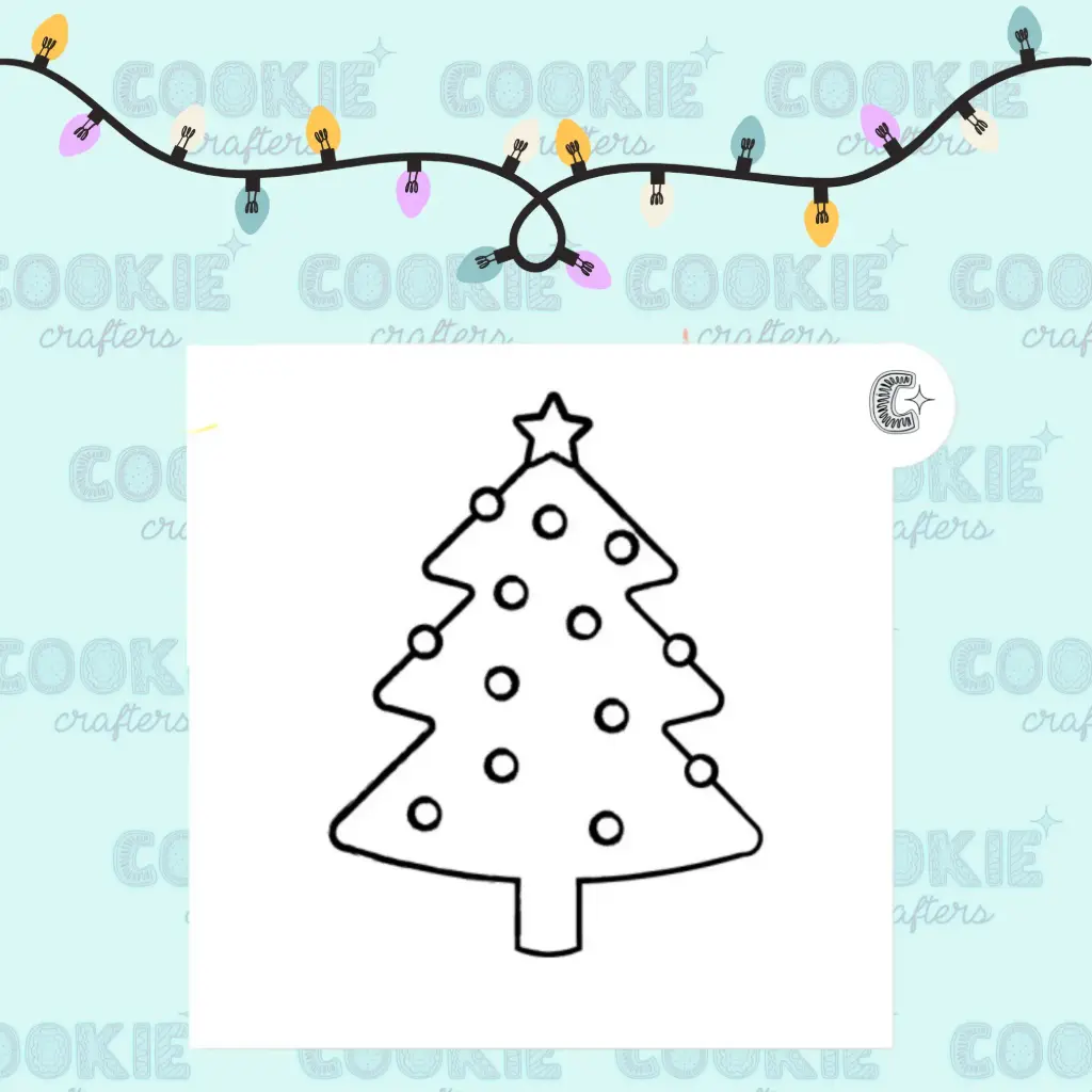 Stencil Árbol de Navidad 2