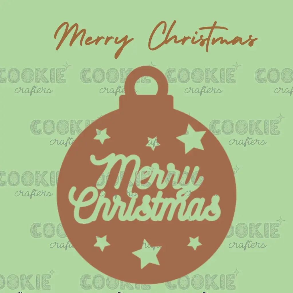 MDF Esfera Merry Christmas