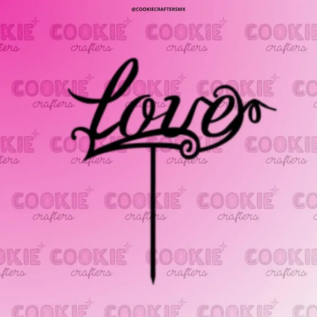 Cake Topper Love 2