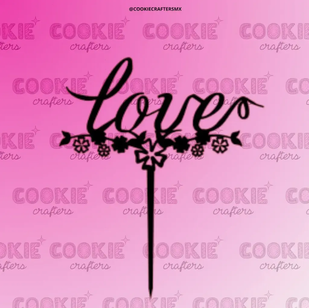 Cake Topper Love 1