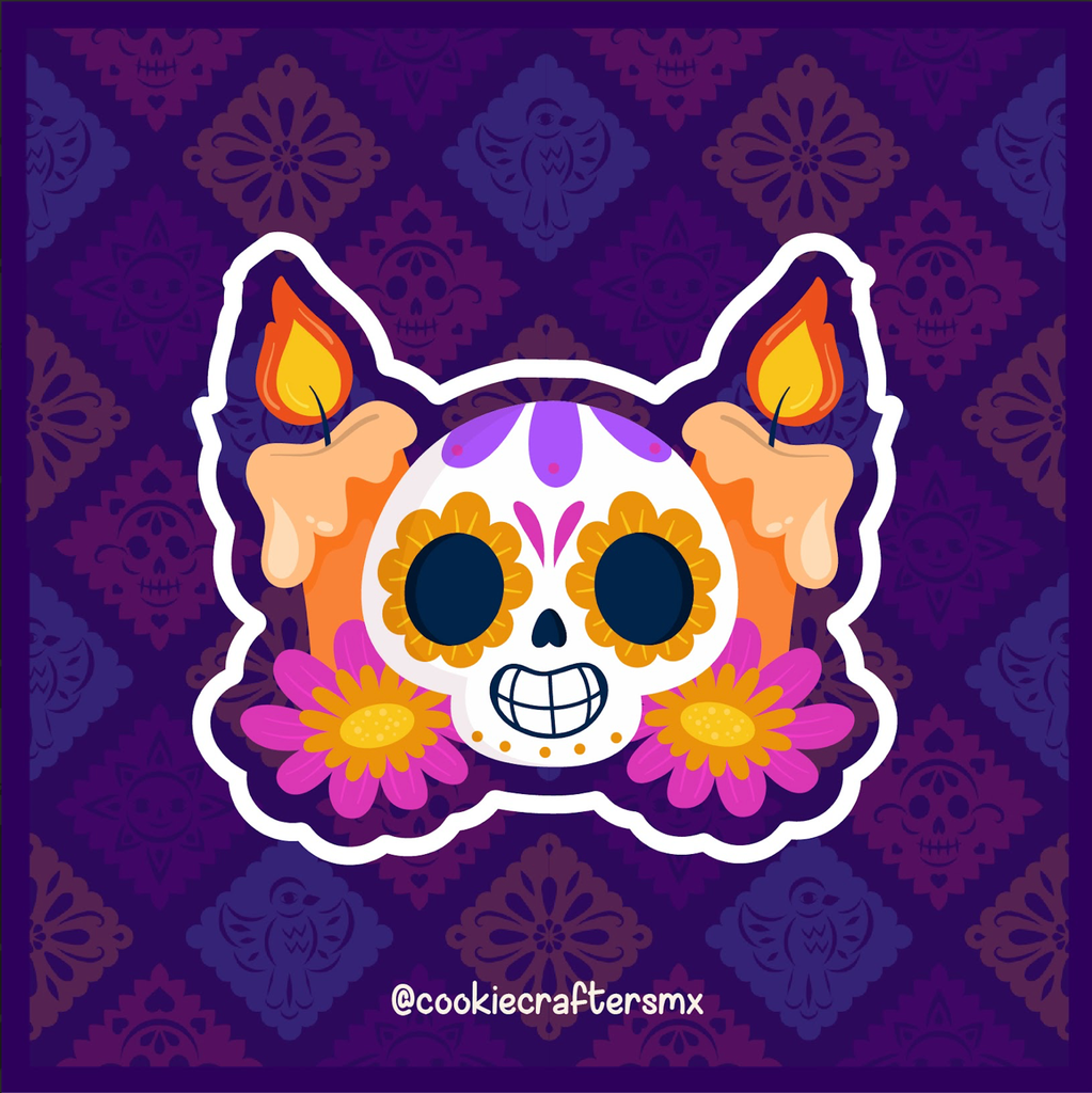 Calavera Con Velas