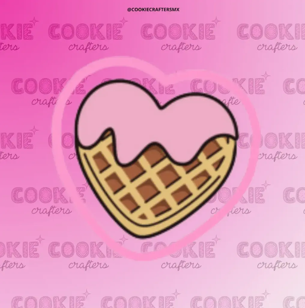 Waffle De Corazón