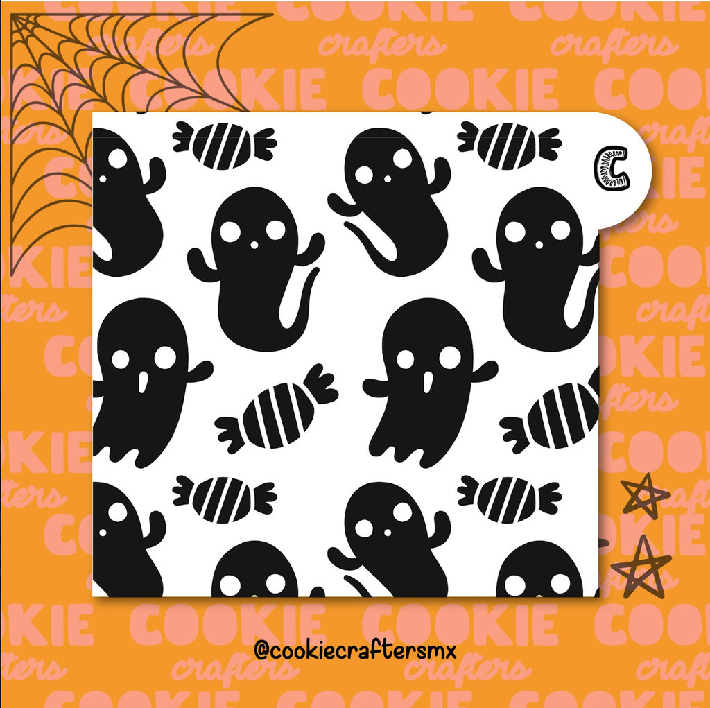 Stencil Fantasmas Y Dulces