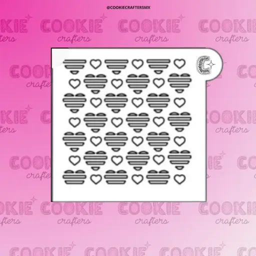 Stencil Corazones