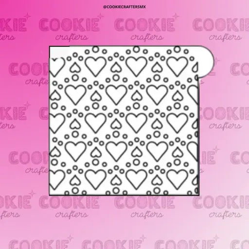 Stencil Corazones 7