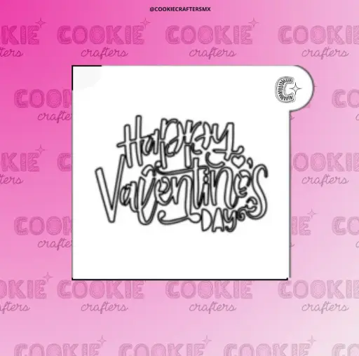 Stencil Happy Valentines Day