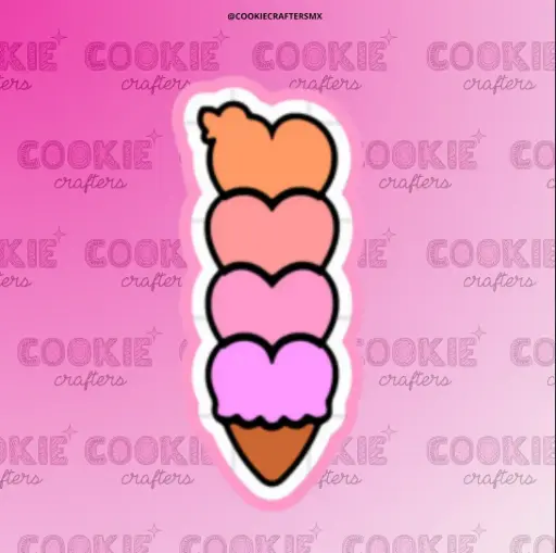 Helado De Corazones