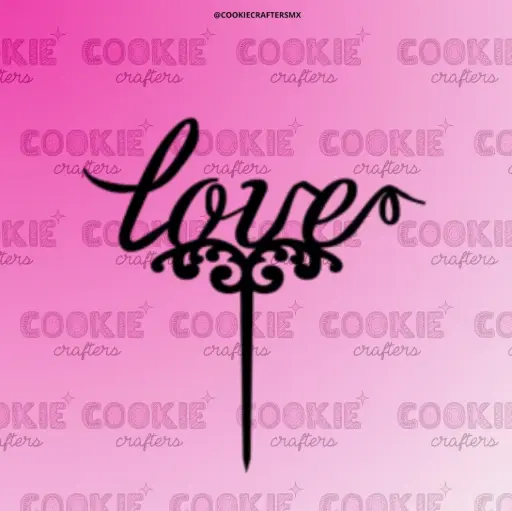 Cake Topper Love 3