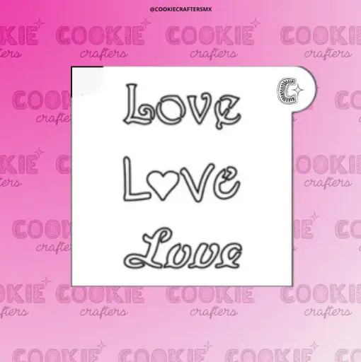 Stencil Love Love Love
