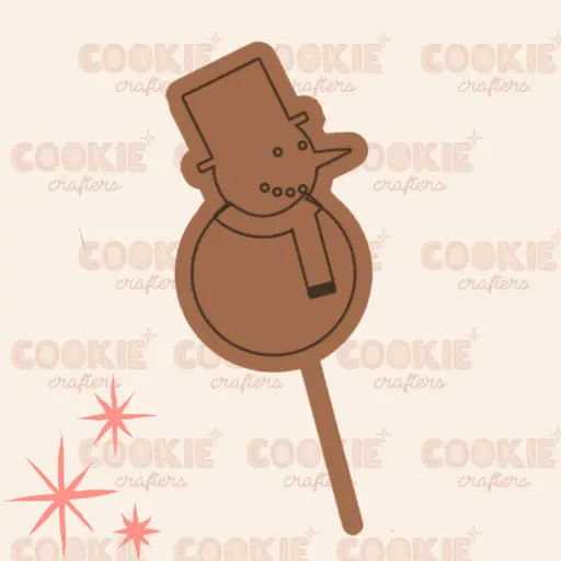 Cake Topper Muñeco De Nieve