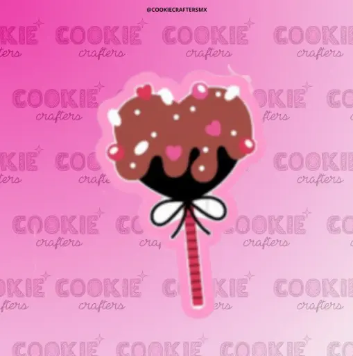 Paleta De Corazón Con Chocolate