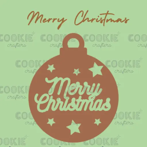 MDF Esfera Merry Christmas