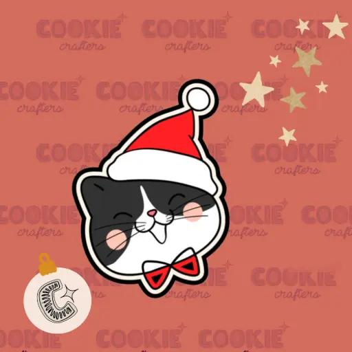 Gato Con Gorrito Navideño 1