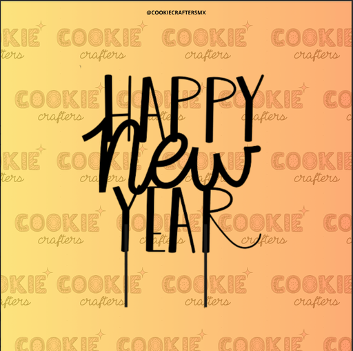 Cake Topper Happy New Year 2