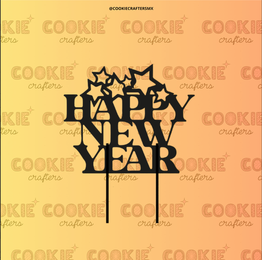Cake Topper Happy New Year 3
