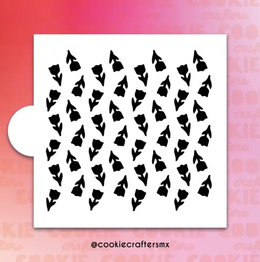 Stencil Rosas 1
