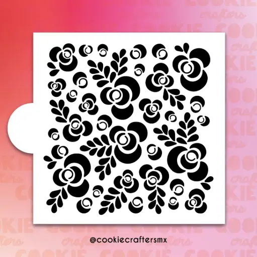 Stencil Rosas