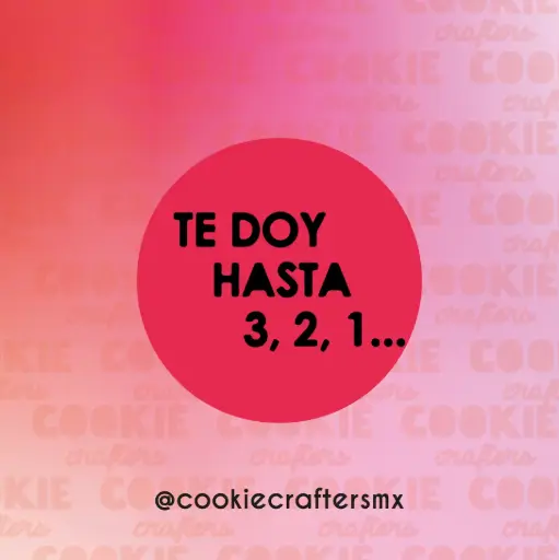 Stencil Te Doy Hasta 3, 2, 1 ...