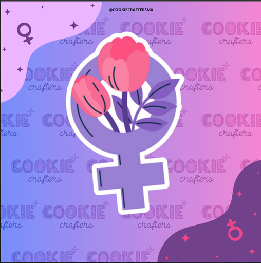 Símbolo Mujer Flor 
