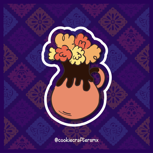 Florero Día de Muertos 