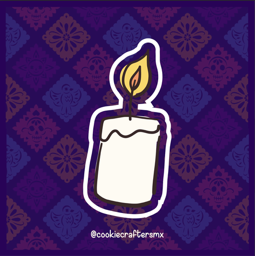 Velita de Día de Muertos 1