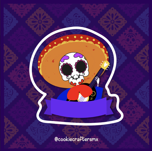 Calaca Mariachi con Texto