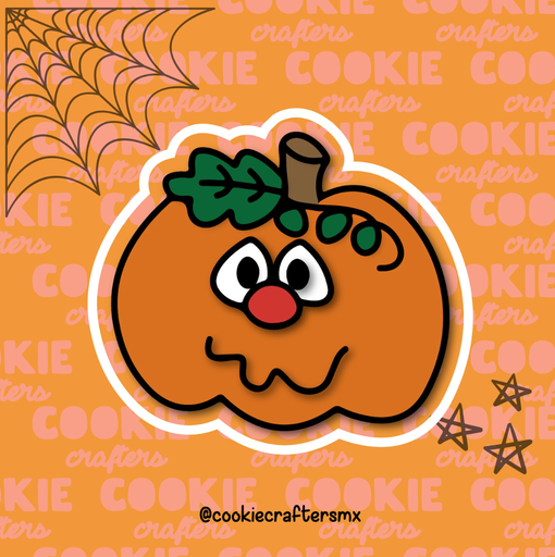 Calabaza con planta